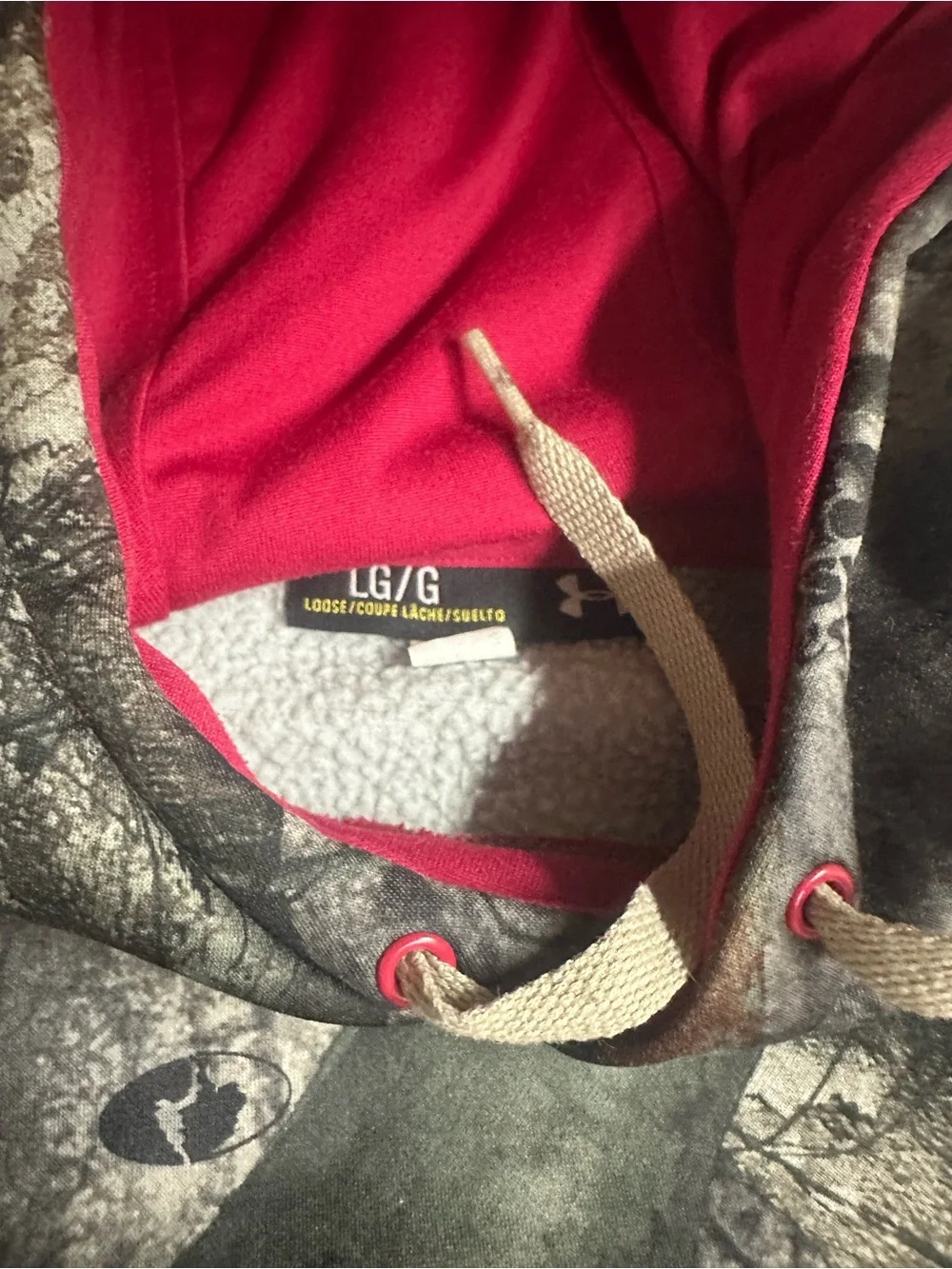 Mossy Oak LG Camo Hoodie with Pink Logo